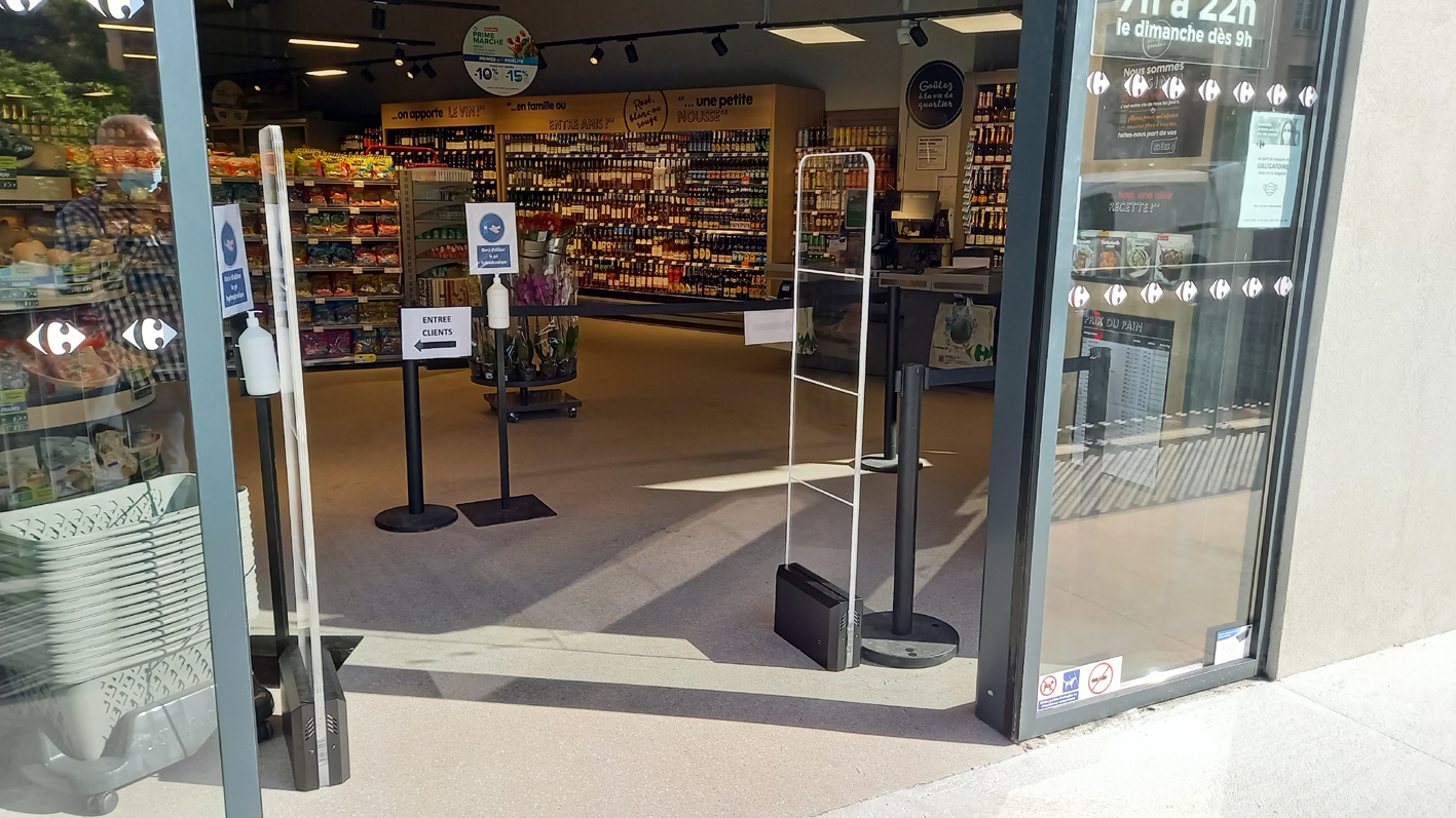 antennes antivol radiofrequence portique
antivol pour magasins